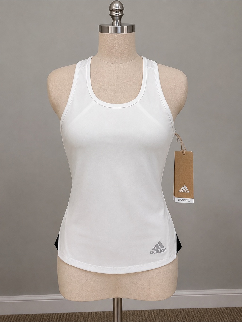 NWT Adidas G Club Tennis Tank – White/Silver/Black XS